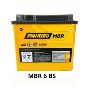 Bateria Moto Agm/vrla Pioneiro MBR 6 BS 12v 6ah