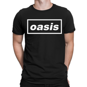 camiseta CamsaMasculina Oasis Moda Rock